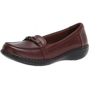 Clarks 26147347: Women's Ashland Ballot Mahogany Leather Loafer