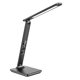 thumbnail image 1 of Lámpara de escritorio LED con cargador inalámbrico de 5 W, puerto de carga USB de 10,5 W, pantalla regulable y despertador, 3 colores de luz, 5 niveles de brillo, control táctil, color negro., 1 of 5