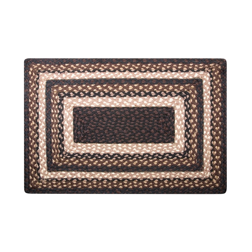Home Indoor Decorative Jute C-313 Mocha, Frappuccino Braided Rug ...
