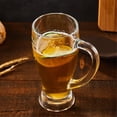 thumbnail image 3 of Juego de 2 vasos de cerveza, jarras de vidrio de 450 ml con asa, ideales for bares., 3 of 5