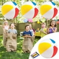 thumbnail image 5 of 27cm 4-Color Beach Balls for Yard Game, Funny Large Inflatable Balls with Pump, Back Yard Outdoor Toss and Catch Balls Game for Adults Family, Summer Beach Party Camping Activities, Garden Play Games, 5 of 5