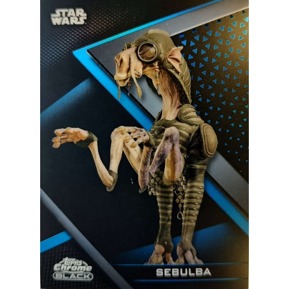 Star Wars Topps 2022 Chrome Black Sebulba Blue 31/75 Trading Card #40