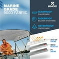 thumbnail image 7 of Knox T44F 79-84 in. Universal 4 Bow Bimini Top with Zip-On Storage Boot for Boats, Light Gray, 7 of 7