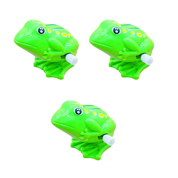 BESTSKY 3Pcs Wind-Up Cartoon Toys Plastic Material Novelty Spring Toys Visual Stimulation Mini Pull-And-Go Toys
