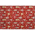 thumbnail image 2 of Addison Rugs Mayfield Premium Machine Washable Transitional Holiday Red Rectangle Rug, 1'8" x 2'6", 2 of 6