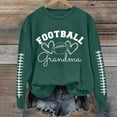 thumbnail image 1 of IMENGL T-Shirt à Col Rond à Manches Longues avec Lettrage « Grand-Maman » de Football, Vert TG, Taille M-3TG, 1 of 4