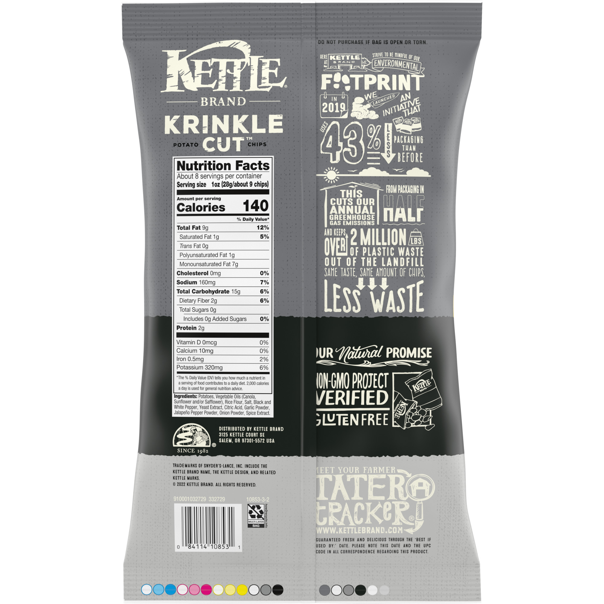 Kettle Brand® Sea Salt and Fresh Ground Pepper Krinkle Cut™ Kettle