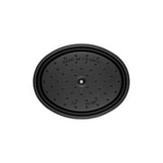 Staub Cast Iron 1-qt Oval Cocotte - Matte Black