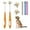 Orange, variant on 2 Pcs 3-Sided Dog Toothbrush, Puppy Toothbrushes, Ultra Soft Nano Bristles, Suitable for Teeth with Sensitive Gums, Pet Dental Care Oral Hygiene, for Small and Medium Dogs