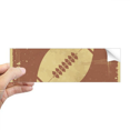 thumbnail image 1 of Football Sport Illustration Brown Pattern Rectangle Bumper Sticker Notebook Window Decal, 1 of 1