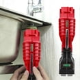 thumbnail image 2 of 18 In 1 Adjustable Wrench, Sink Faucet Installer Socket Wrench, Scaffold Tap Spanner Wrench Pipe Spanner Toilet Wrench For Kitchen Plumbing Repair, Re, 2 of 5