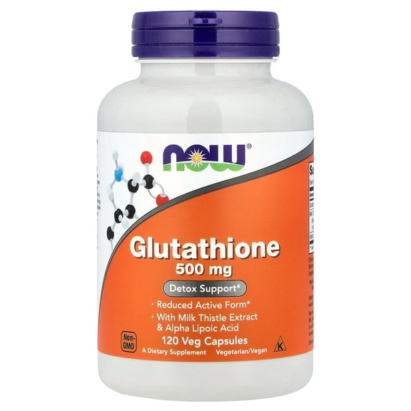NOW Foods Glutathione , 500 mg, 120 Veg Capsules