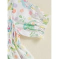 thumbnail image 7 of aturustex Infant Baby Girl Cute Bubble Romper 0 3M 6M 9M 12M 18M Newborn Animal Floral Print Bodysuits Short Sleeve Romper Square Neck Smocked Jumpsuiashion Loose Casual Daily Summer Outfits, 7 of 7