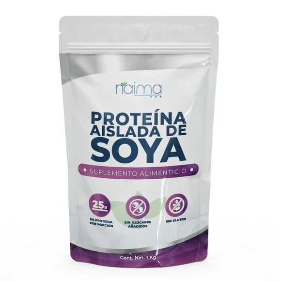 Proteina de soya Suplemento alimenticio Natural Sin saborizantes Naima Lab