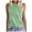 Green, variant on Tank Tops for Women Summer Casual Stripe Print Sleeveless Cami Undershirts Black L