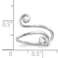 thumbnail image 2 of 14K White Gold Swirl Toe Ring, 2 of 2