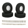 thumbnail image 2 of 1.9 Inch RC Tires, Excellent Grip RC Car Tyre Rubber  For RC Off Road Vehicles For RC Crawler Black,Red,White, 2 of 8