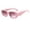 Pink, variant on Unisex with Irregular Frame Design for Women and Men Fashion Eyewear White