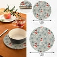 thumbnail image 3 of GZHJMY Christmas Snowman Pot Holder Trivets Set of 2, Heat Resistant Cotton Rope Round Trivets for Hot Dishes, Bowl,Teapot, Hot Pot and Pans, 3 of 7