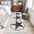 thumbnail image 4 of 2'x6' Rug Runners for Hallways Kitchen, Texas Star Western Non Slip Entryway Beside Floor Carpet Runner, Brown Farm Country Gray Wooden Board Laundry Room Bedroom Throw Rugs Mat for Family Pet, 4 of 8