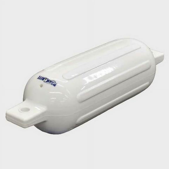 Dock Rite Boat Fender Bumper 87195 | 5 1/2 x 20 Inch White Ribbed Vinyl