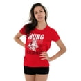 thumbnail image 3 of Xmas Hung By The Chimney Santa Claus Women's T Shirt Ladies Tee Brisco Brands S, 3 of 5