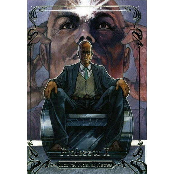 Marvel 2018 Marvel Masterpieces Professor X 1290/1499 Trading Card #58 (Upper Deck)