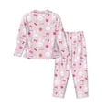 thumbnail image 2 of Uemuo Love Rabbit Pattern Womens Pajama Sets,PJ Set for Women,Pajamas for Women Logo,Long Sleeve Pajama Set for Women,Soft Long Sleeve Top With Pants-Medium, 2 of 9