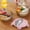 Pink, variant on HOARBOEG Food Grade Round Lunch Box Microwave Bento Boxes with Spoon and Fork, 3 Compartments & Leakproof Seal Hot and Cold Food Container
