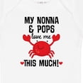 thumbnail image 4 of Inktastic Nonna and Pops Love Me Grandchild Boys or Girls Baby Bodysuit, 4 of 5