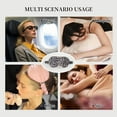 thumbnail image 5 of THXSILK Silk Night Eye Shade, 19 Momme Mulberry Silk Eye Mask, 100% Real Natural Pure Silk Eye Sleep Shade Cover, Leopard, 5 of 8