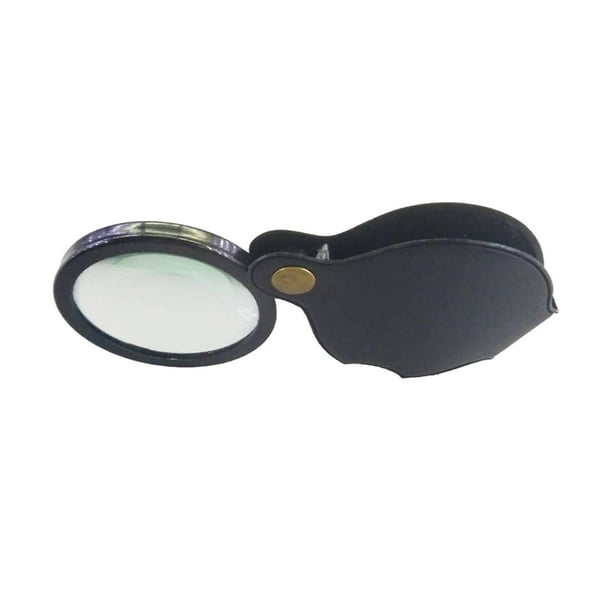 Lupa de mano plegable de vidrio óptico para joyería, ideal para personas mayores. Ampliación 10X