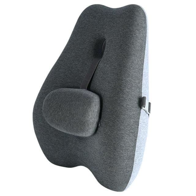 Ltdhehe Ergonomic Lumbar Support Cushion Memory Foam Back Pillow For Chair Comfort And Posture
