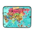 thumbnail image 7 of Cartoon Map of Asia 13 inch Portable Laptop Sleeve Compatible with MacBook Air Notebook Computer Case for Men Women College School Students, 7 of 7