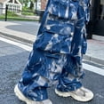 thumbnail image 6 of WRKEKC Girls Flare Pants Paper Pattern Print Wide Leg Denim Long Pants for Big Girls 5-16 Years Fashion Casual Comfortable Wear, 6 of 6