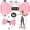Pink, variant on Waist Twister Machine, Silent Ab Toner Machine with LED Screen, Core Workout Board for Women, Home Gym Equipment for Hourglass Figure & Love Handle Reduction