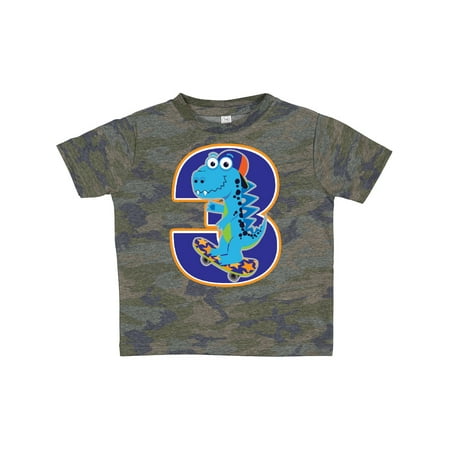 

Inktastic 3rd Birthday Dinosaur Boy 3 Year Old Gift Toddler Boy Girl T-Shirt