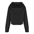 thumbnail image 4 of Ashirexll Hoodies for Women, Half Zipper Sweatshirts Long Sleeve Cropped Hoodie Winter Warm Pullover Tops with Pockets Black XXL, 4 of 7