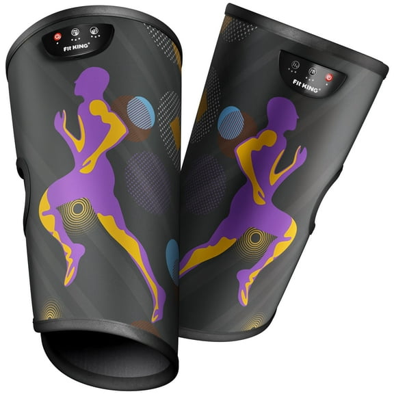 FIT KING Rechargeable Leg Massager w/ Heat , Cordless Air Leg Compression System, Calf Massager Gift for Mom Dad Women Men (FSA or HSA Eligible)