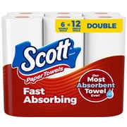2X - Scott Choose-A-Sheet Double Roll Paper Towels 6 ct
