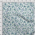 thumbnail image 4 of oneOone Rayonne Tissu Blanc Jacobée Robe Florale Tissu Tissu Imprimé par la Cour 56 Pouces de Large, 4 of 4
