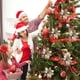 thumbnail image 5 of Adorno Navideño de Tela Dorada con Flores Artificiales para Árbol de Navidad | 29 Cm (11,42 Pulgadas) | Resistente y Reutilizable | Fácil de Colgar | Ideal para Diversos Ambientes | Realza La Decorac, 5 of 6