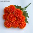 thumbnail image 3 of 9 cabezas de flores artificiales, bola de crisantemo, hortensia, decoración del hogar, ramo de plantas verdes, ramo de novia, decoración de boda DIY, 3 of 5