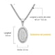 thumbnail image 3 of Collar de la Virgen de Guadalupe Acero Inoxidable PLATA, 3 of 3