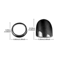 thumbnail image 5 of Pegatina para Anillo de Turbo de Coche, Cubierta de Fibra de Carbono Real para 595 2012-2023, 5 of 5