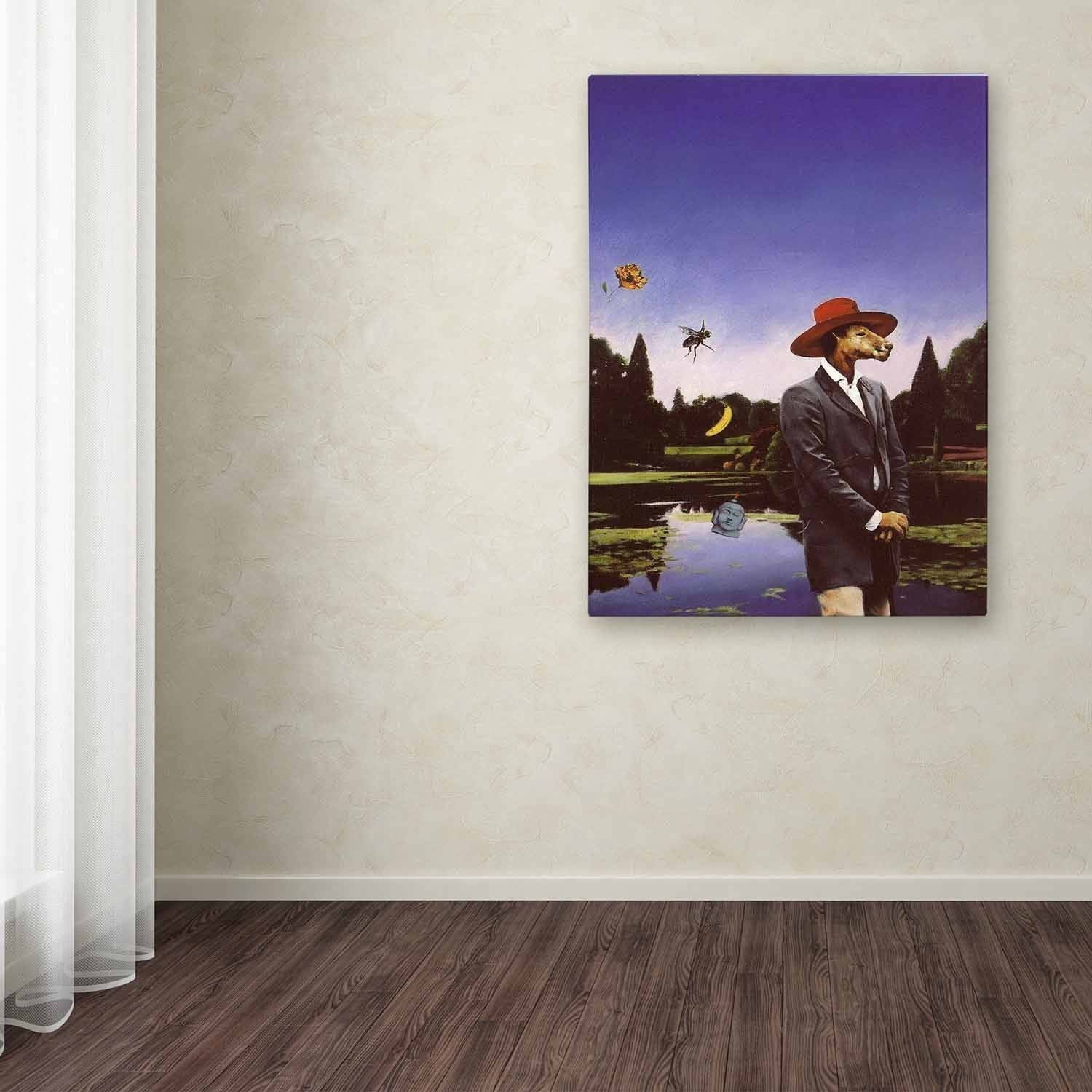 Trademark Fine Art 'Kangaroo Hat' Canvas Art by Nick Bantock