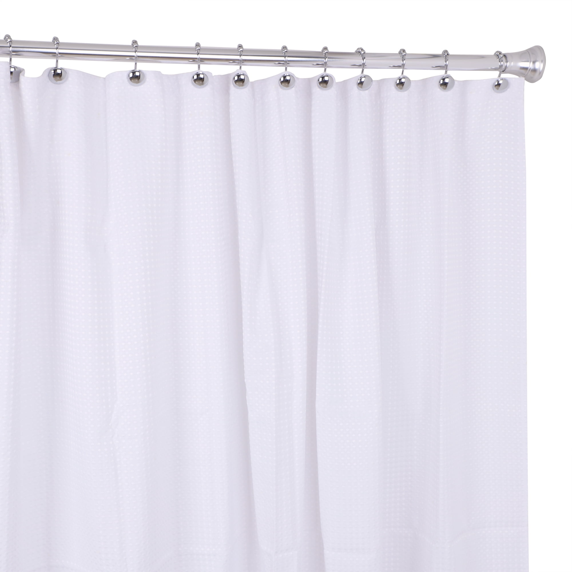 Utopia Alley Shower Hooks - Shower Curtain Rings for Bathroom - Rust Resistant Roller Shower Curtain Hooks for Shower Curtain or Liner - Set of 12, Polished Chrome