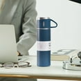 thumbnail image 6 of Coffee Flask Set for Travel, Gift Set , Stainless Steel Water Bottle for Hot & Cold Beverage Portable Mug with 3-Cups Leakproof Lids Vacuum Insulated, Double Wall, 6 of 6