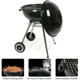 thumbnail image 5 of Charcoal Grills, 18'' Premium BBQ Charcoal Grill with Air Vents, Portable BBQ Grill with Metal Grates, Outdoor Charcoal BBQ Grill with 2 wheels for Patio, Porch, Picnic, S9425, 5 of 8