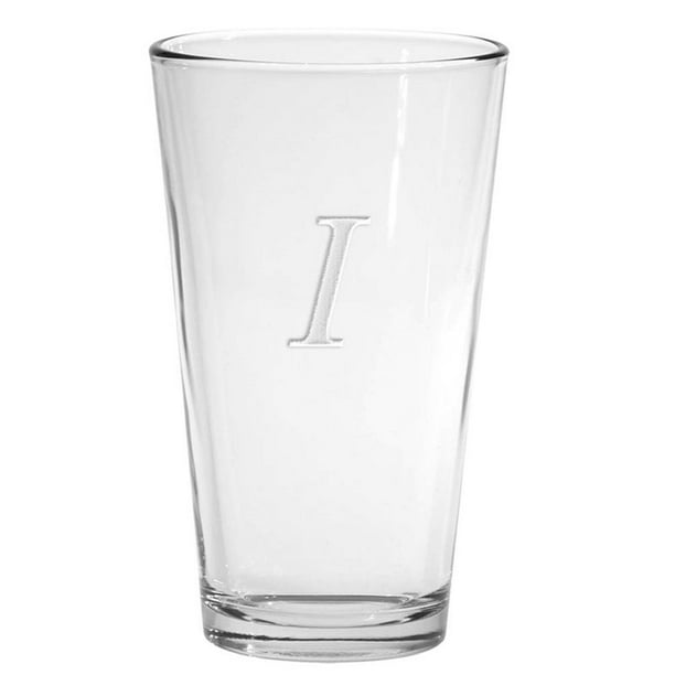 Culver Monogram 16 Oz Etched Pint Glass Set Of 4 Walmart Com Walmart Com